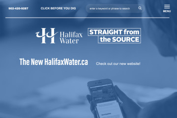 Halifax Water lure for their new website