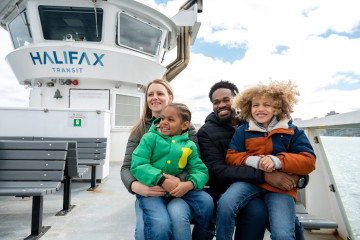 A group of people on the Halifax Ferry